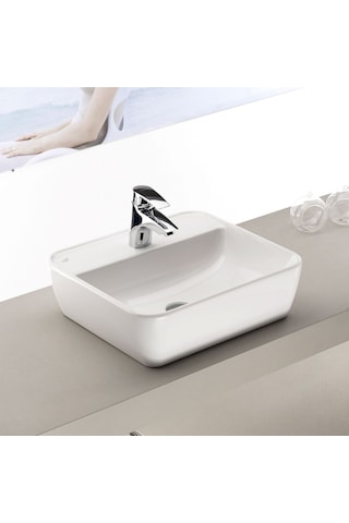 Turkuaz Seramik Cerastyle One Lavabo 55 x 45 CM (Batarya Delikli)