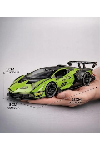 Hobiez World Orjinal 1:24 Lisanslı Çek-Bıraklı Metal Lamborghini Essenza SCV12 Model Araba