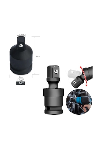 Rico Havalı Düşürücü 3/4-1/2 Adaptör Ve 1/2 Sarhoş Mafsal 2 Parça