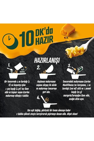 Knorr Çabuk Mac & Cheese Peynirli Makarna 212 Gr X 3 Adet