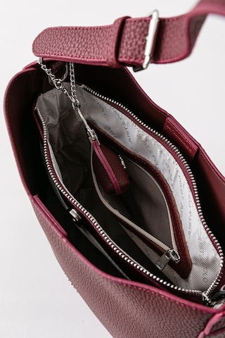 Just Polo Just & Polo Kadın Siyah Omuz Çantası - Mini Cüzdanlı Geniş Logolu Askılı Hobo Model 7023 Bordo