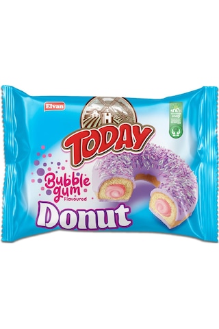 Today Donut Bubblegum (Sakız Aromalı) Kek 35 Gr. 24 Adet (1 Kutu)