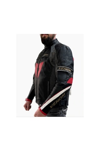 Venom D1 Racing Siyah Deri Mont