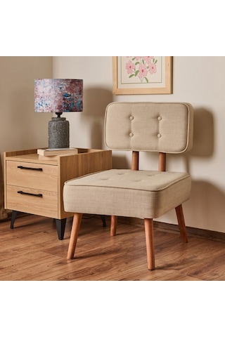 Just Home Kapitoneli Berjer - Krem - 78x59x52 Cm KREM