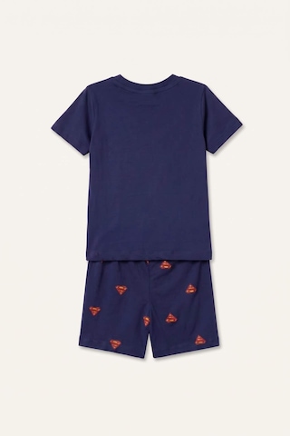 Defacto Superman Lisanslı 2li Lacivert Şortlu Pijama Takımı Erkek Bebek H8148a526hsnv42 Lacivert-nv42