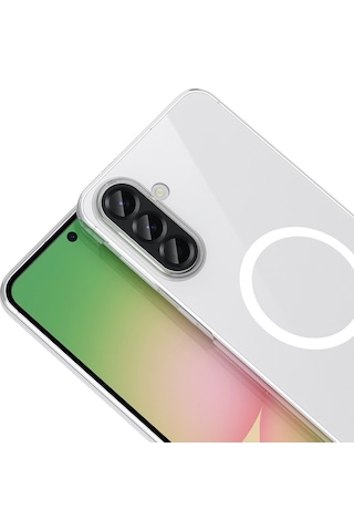 Samsung Uyumlu Galaxy A37 Kamera Korumalı M-safe Şarj Özellikli Şeffaf London Sert Pc Kapak Kılıf Kamera Korumalı Magsafe Şarj Özellikli Lüx Şeffaf London Silikon Kapak