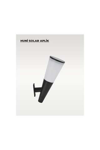 Ac Aydınlatma 8w Huni Solar Duvar Aplik - 3 Renk Işık - Animasyonlu