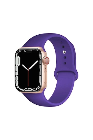 Apple Uyumlu  Watch  2/ 3/ 4/ 5/ 6/ 7/ 8/ Se 38/ 40/ 41mm Yumuşak Silikon Large Kordon