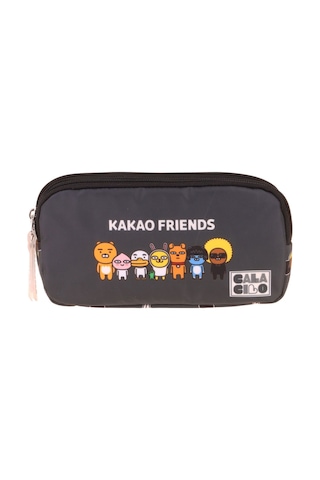 Calacilo Erkek Çocuk İlkokul Kalem Çantası - Kakao Friends Baskılı Siyah Renk Kakao Friends - C4079 Siyah - Gri