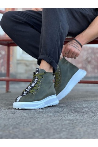 Wagoon Wg03 Haki Erkek Yarım Bilek Bot Çok Renkli