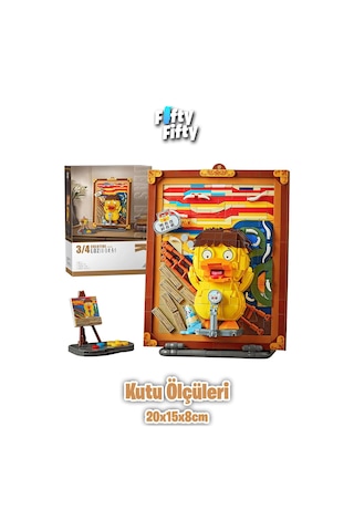 Loz Creative Serisi Şövale Figürlü Ve Tablo 893 Parça Oyuncak Yapım Seti Fflz-1288