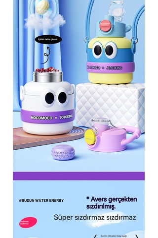 Termos Bardak 316 Paslanmaz Çelik Çocuk Büyük Göbek Su Isıtıcısı-siyah 1