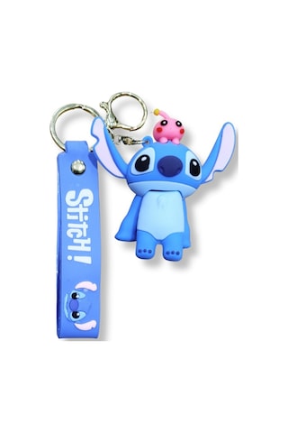 Stitch V3 Turquoise Edition 3d Figürlü Bilek Kayışlı Anahtarlık - 1 Adet