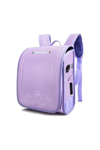 Japonya Okul Çantası Kız Çocuklar İçin Ortopedik Sırt Çantası Açık Vizon