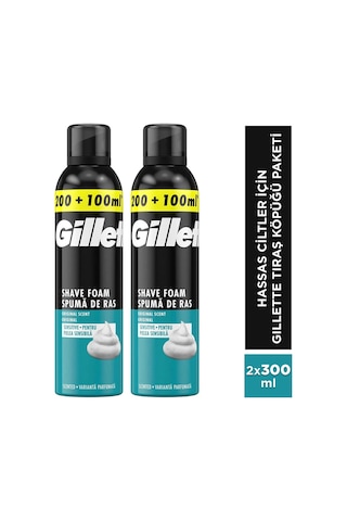 Gillette Hassas Tıraş Köpüğü 2 x 300 ML
