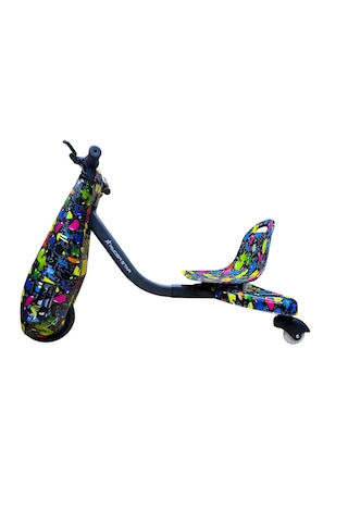 Drift Car Elektrikli Kaykay Drift Scooter Bluetooth Hoparlörlü RS-R1 Colors Numbers Grafiti