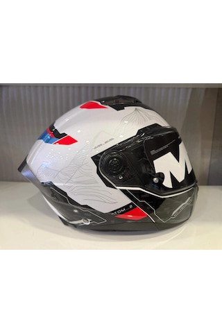 Kask Mt Atom 2 Highlands A7 Mavi/beyaz/siyah