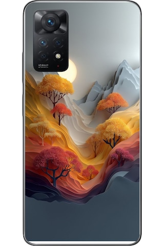 Redmi Note 11 Pro 4g Uyumlu Renk Dalgalı Manzara Baskılı Silikon Kılıf Renkli Redmi Note 11 Pro 4g Uyumlu Renk Dalgalı Manzara Baskılı Silikon Kılıf Renkli