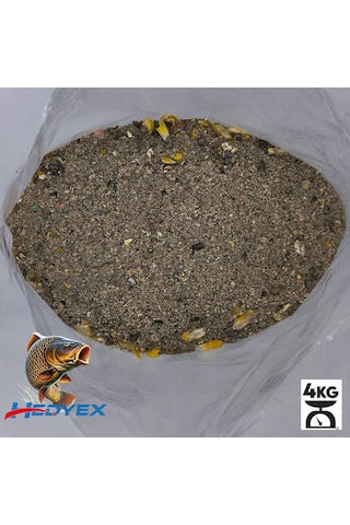 Hedyex 4kg Sazan Tozu Yüksek Proteinli Özel Katkılı Sazan Alabalık Avı Toz Yem