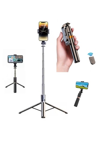 K8 2in1 Bluetooth Kumandalı 130cm Telefon Tripodu Selfie Çubuğu
