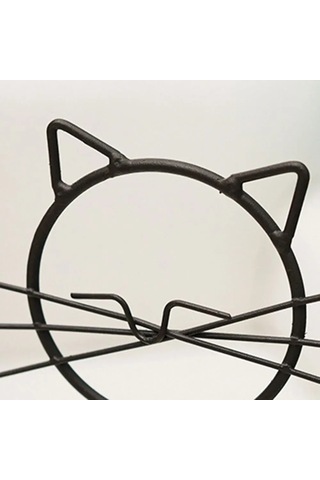 Yunboo Altın Renkli Kedi Figürlü Demir Ve Cam Suluk, Su Bitkileri İçin Ev Dekorasyonu, Norveç Stili Vazo