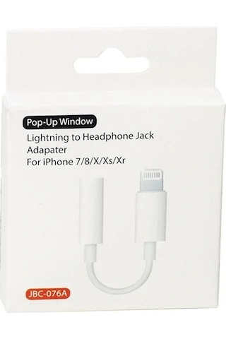 Powermaster Apple Uyumlu iPhone Lightning To Kulaklık Jack Çevirici Kablo Jbc-076a