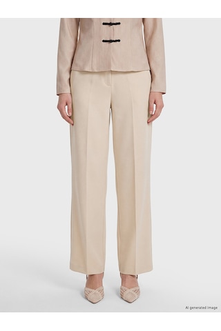 Lcw Vision Bej Regular Fit Kadın Pantolon