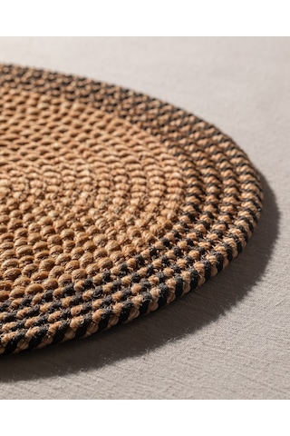 Alsace Masa Runner - Naturel/siyah Çok Renkli