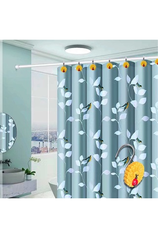 12 Adet Dayanıklı Metal Duş Perdesi Halkaları Kolay Kayan Duş Kancaları Duş Perdesi Dekoratif Duş Perdesi Kancaları Sarı