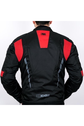 4riders Gama Ce Sertifikalı Korumalı Motosiklet Montu Kırmızı