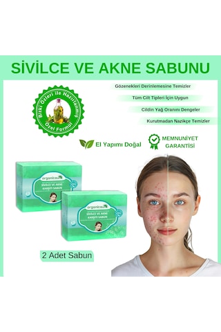 Organicsun Akne ve Sivilce Karşıtı Sabun 2 x 140 G
