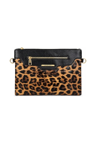 Sanmorris Kadın Suni Deri Ayarlanabilir Çapraz Ve El Askılı Portföy, Clutch Çanta S-1360 Leopar Desenli