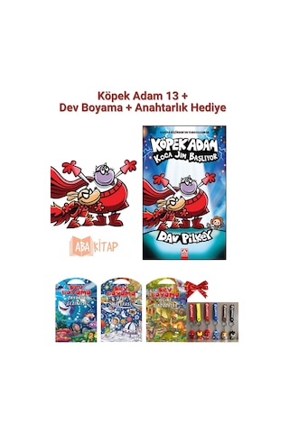 Köpek Adam 13 Koca Jim Başlıyor + 1 Ad. Dev Boyama + 1 Ad. Anahtarlık