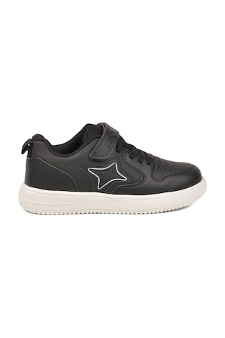Cool Siyah Cırtlı Hafif Unisex Çocuk Spor Ayakkabı Eldon F
