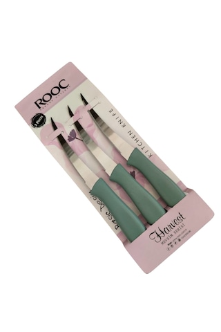 Ro Oc Harvest Yeşil Dilimleme Bıçağı Seti 3 Parça Yeşil