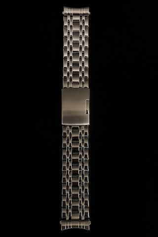 20mm Çapında Ucu Kavisli Gümüş Renk Çelik Saat Kordonu Altın