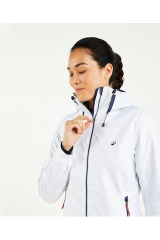 Decathlon Kadın Yelkenli Yağmurluğu Beyaz