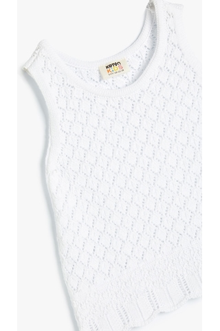 Koton Ajurlu Süveter Bisiklet Yaka Ekru 4skg90002at 4SKG90002AT010 Ekru