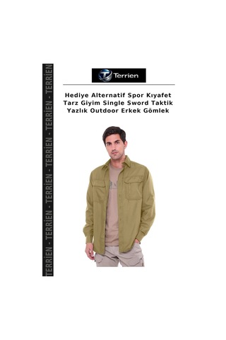 Terrien Hediye Alternatif Spor Kıyafet Tarz Giyim Single Sword Taktik Yazlık Outdoor Erkek Gömlek Çok Renkli