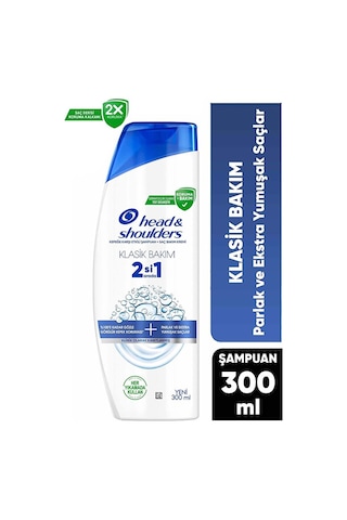 Head & Shoulders Klasik Bakım 2si1 Arada Kepek Karşıtı Şampuan 300 ML