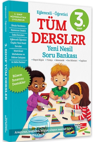 3. Sınıf Tüm Dersler Yeni Nesil Soru Bankası Dikkat Atölyesi