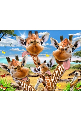 Prime 3d - Zürafa Pelüş Ve Selfie 48 Parça Puzzle 15802