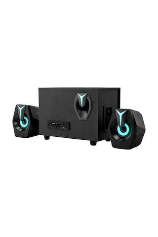 Bluetooth D37 Hoparlör 2in1 Subwoofer Rgb Işıklı Bilgisayar Hoparlörü Speaker