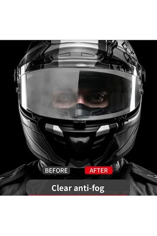 Motosiklet Kask Vizör Buğu Önleyici Pinlock Üniversal Dayanıklı Nano Kaplama Yapışkan Anti Fog