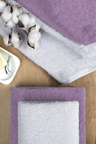 4 Lü Banyo Havlusu Takımı Soft Büyük Havlulu Pamuklu Havlu Seti 90x150 Cm Beyaz 001