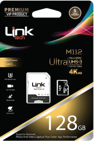 Linktech LMC-M112 128 GB MicroSDXC Hafıza Kartı + Adaptör