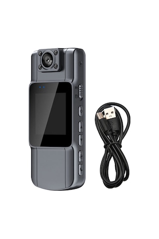 Hallow D12552-1 Ses Video Kayıt 4K UHD Mini Vücut Kamerası