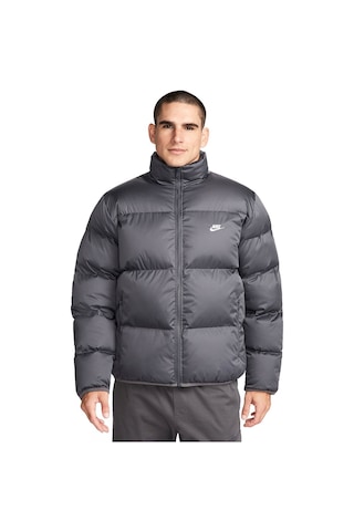 Nike Nıke Club Puffer Erkek Mont Fb7368-068 Gri