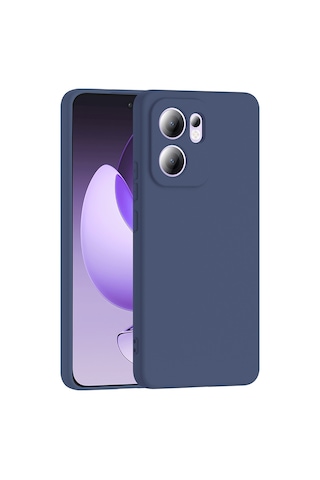 Kilifone - Oppo Reno 13f 5g Uyumlu Kılıf Esnek Koruyucu Mara Lansman Kapak - Lacivert - T37335