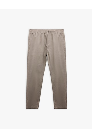 Koton Cep Detaylı Regular Fit Beli Bağcıklı Yazlık Pantolon Kahverengi 5sam40158hw Kahve